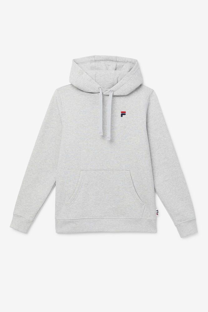 Fila Godfrey Grey Hoodie Mens - NZ 75618-VDNM